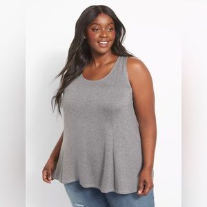 Sleeveless Scoop Neck Fit And Flare Tank